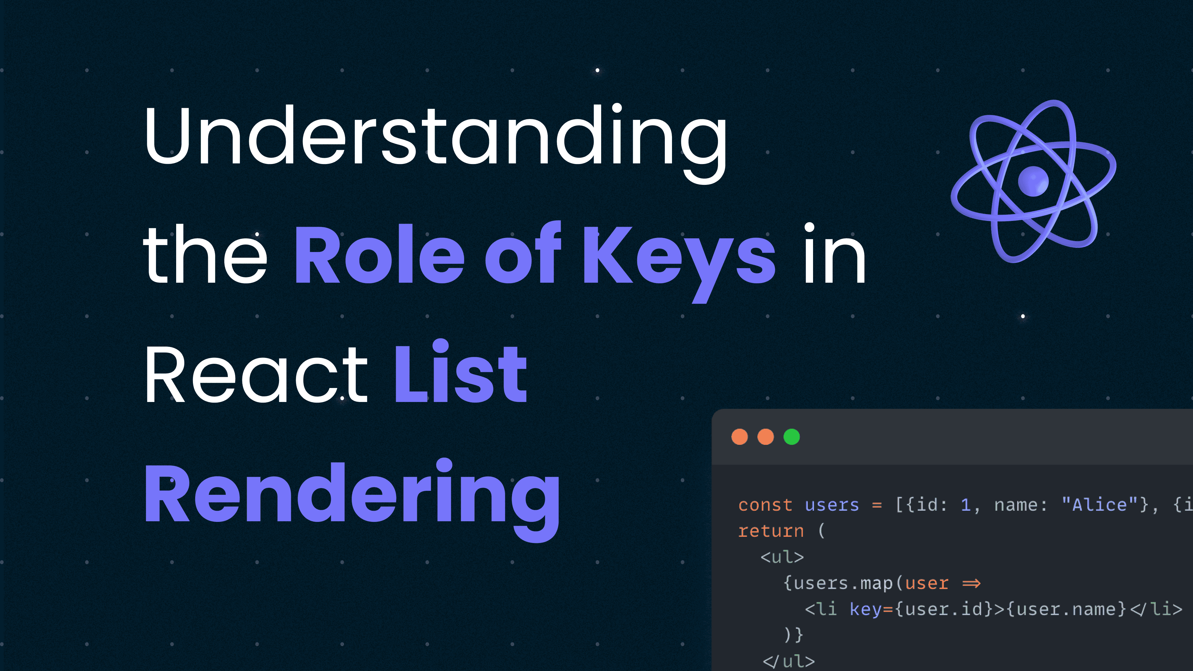Understanding the Role of Keys in React List Rendering